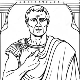 Julius Caesar Historical Figure Coloring Page 68414-54148