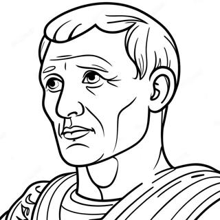 Famous Julius Caesar Portrait Coloring Page 68415-54149