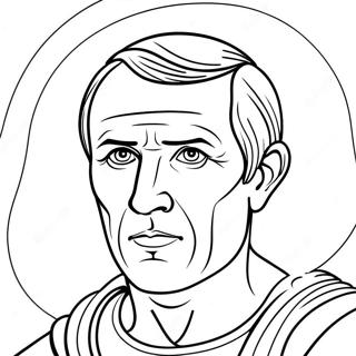 Famous Julius Caesar Portrait Coloring Page 68415-54150