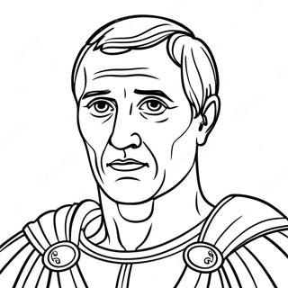 Famous Julius Caesar Portrait Coloring Page 68415-54152