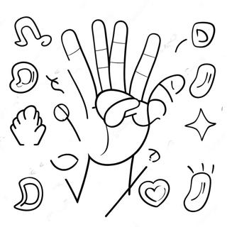 Sign Language Coloring Pages