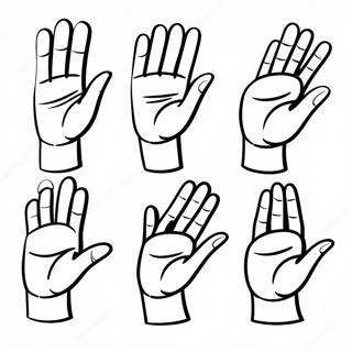 Sign Language Alphabet Coloring Page 68434-54194