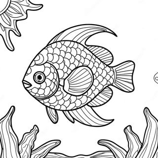 Colorful Bahamas Fish Coloring Page 68445-54169