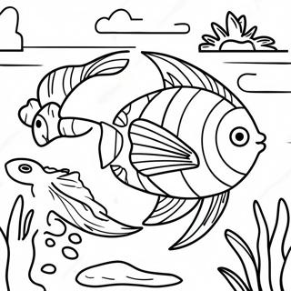 Colorful Bahamas Fish Coloring Page 68445-54170