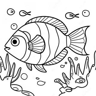 Colorful Bahamas Fish Coloring Page 68445-54172