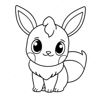 Página Para Colorear De Eevee En Navidad 68464-54179