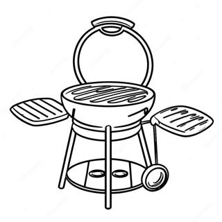 Grill Coloring Pages