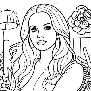 Lana Del Rey Coloring Pages