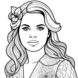 Lana Del Rey Ausmalbild 68504-54231