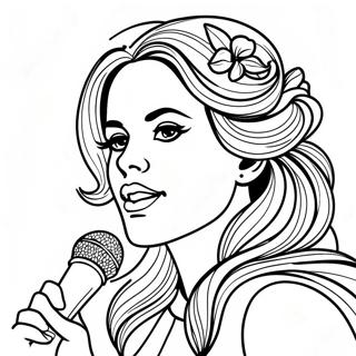 Lana Del Rey Singt Wunderschön Ausmalbild 68505-54210