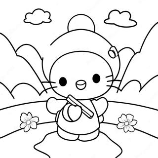 Hello Kitty Adventure Coloring Page 6850-5450