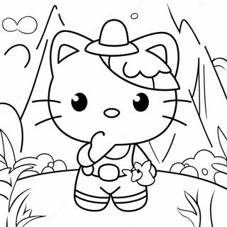 Hello Kitty Adventure Coloring Page 6850-5452