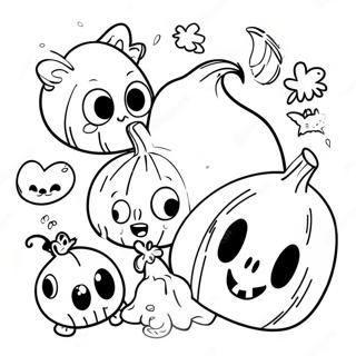 Cute Spookiz Characters Coloring Page 68515-54221