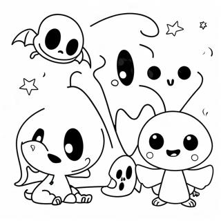 Cute Spookiz Characters Coloring Page 68515-54224