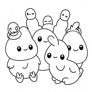 Peeps Outline Coloring Pages