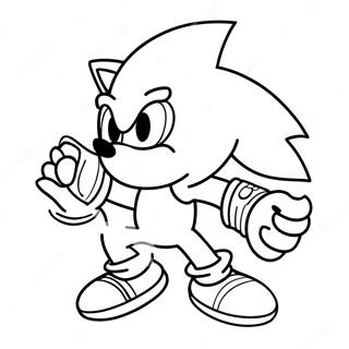 Sonic Among Us Crewmate In Action Coloring Page 68625-54327