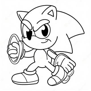 Sonic Among Us Crewmate In Action Coloring Page 68625-54328