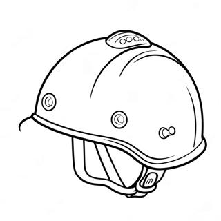 Cute Safety Helmet Coloring Page 6871-5507