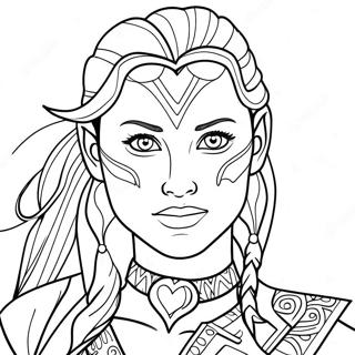 Adventurous Alpha Lexa Coloring Page 68725-54402