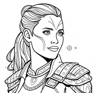 Adventurous Alpha Lexa Coloring Page 68725-54404