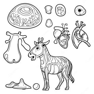 Animal Anatomy Coloring Page 68744-54429