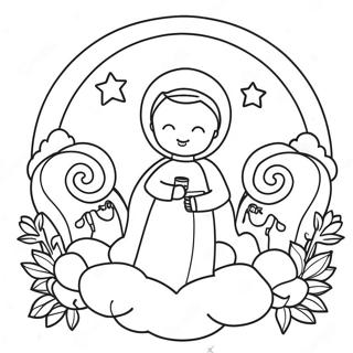 Adoration Coloring Pages