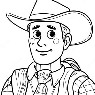 Page À Colorier Woody Avec Un Chapeau De Cowboy 6881-5470