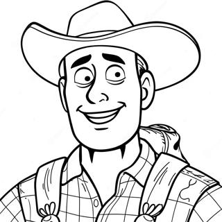 Page À Colorier Woody Avec Un Chapeau De Cowboy 6881-5471