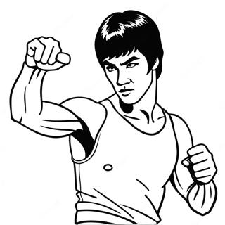 Bruce Lee In Aktion Ausmalbild 68835-54490