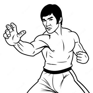 Bruce Lee In Aktion Ausmalbild 68835-54491