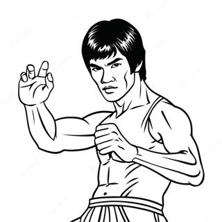 Bruce Lee In Aktion Ausmalbild 68835-54492