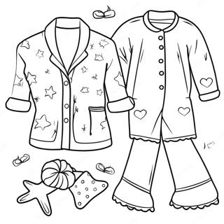 Decorate Your Own Colorful Pajamas Coloring Page 68854-54509