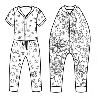 Decorate Your Own Colorful Pajamas Coloring Page 68854-54510