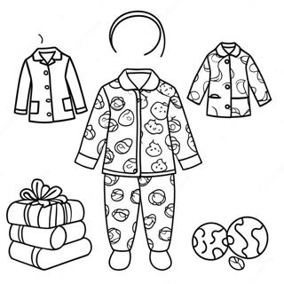 Decorate Your Own Colorful Pajamas Coloring Page 68854-54512