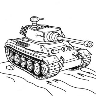 Tiger Panzer Ausmalbild 68864-54507