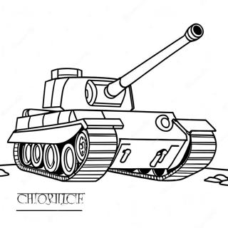 Tiger Panzer Ausmalbild 68864-54508