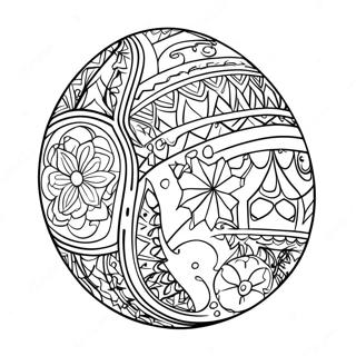 Pysanky Egg Coloring Page 68874-54528