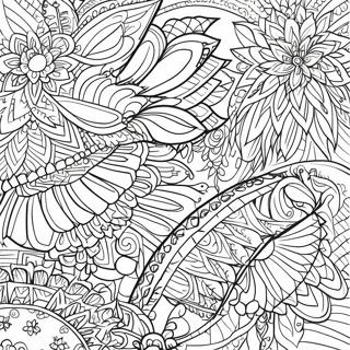 Intricate Pysanky Patterns Coloring Page 68875-54533