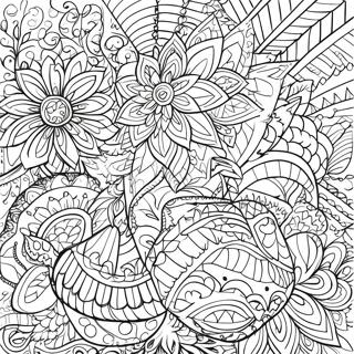 Intricate Pysanky Patterns Coloring Page 68875-54534