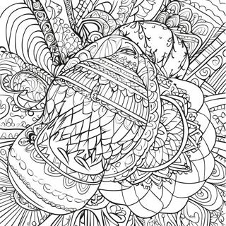 Intricate Pysanky Patterns Coloring Page 68875-54535