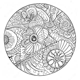 Intricate Pysanky Patterns Coloring Page 68875-54536