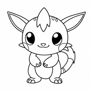 Legendary Chibi Pokemon Coloring Pages