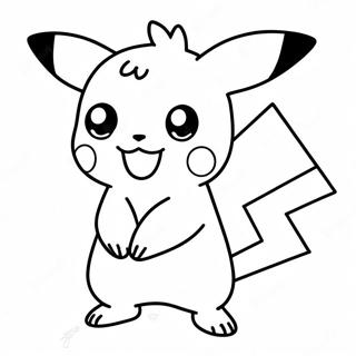 Söt Chibi Pikachu Färgläggningssida 68885-54519