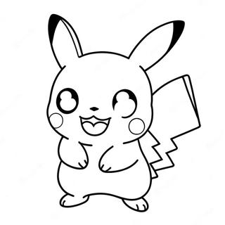 Söt Chibi Pikachu Färgläggningssida 68885-54520