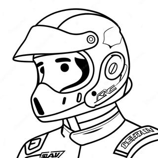 Chase Elliott In Race Car Coloring Page 68895-54531