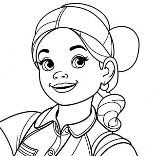 Jessie From Disney Channel Coloring Pages