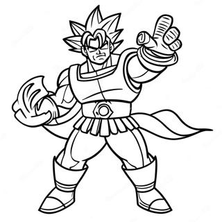 Bardock In Battle Armor Coloring Page 68935-54562