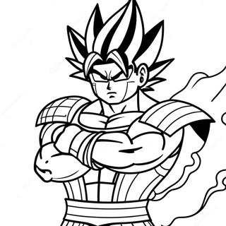 Bardock In Battle Armor Coloring Page 68935-54564