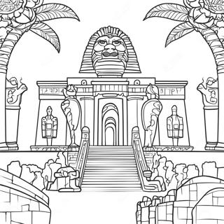 Majestic Babylon Coloring Page 68945-54569