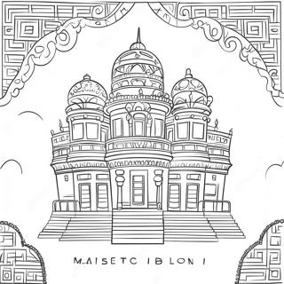 Majestic Babylon Coloring Page 68945-54570